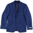 thumbnail image 1 of Kenneth Cole Mens Simple Two Button Blazer Jacket, Blue, 44 Regular, 1 of 2