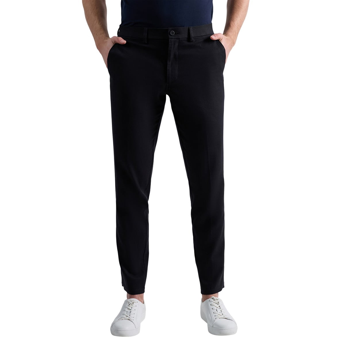 Kenneth Cole Mens Slim fit Dress Pants 34 / 29 Black Solid - Walmart.com