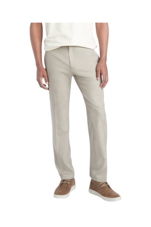 Mens Slim fit Dress Pants 36 / 34 Beige Solid