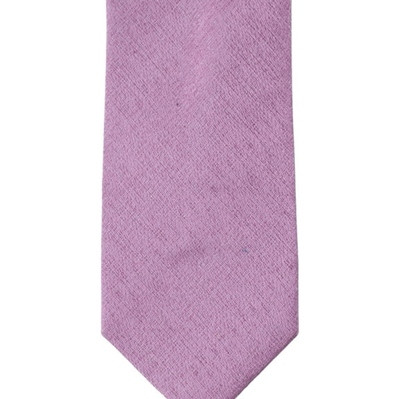 Kenneth Cole Mens Solid Silk Self-tied Necktie, Pink, One Size