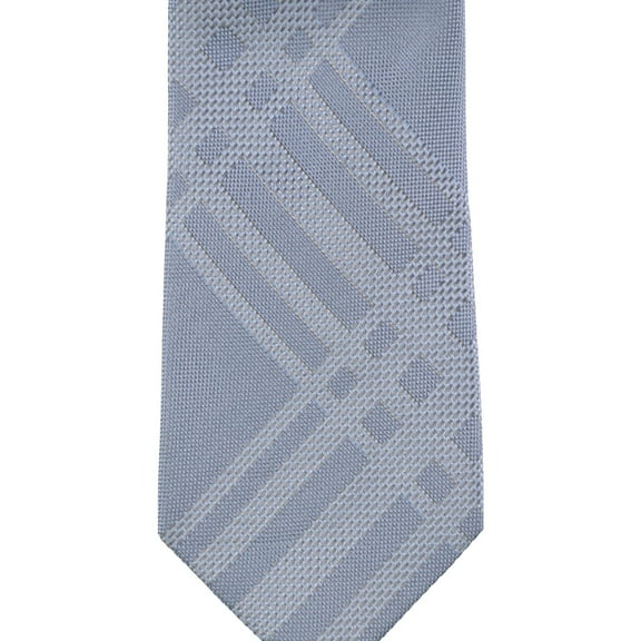 Kenneth Cole Mens Solid Textured Self-tied Necktie, Blue, One Size