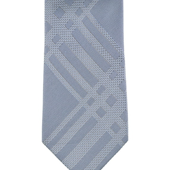 Kenneth Cole Mens Solid Textured Self-tied Necktie, Blue, One Size