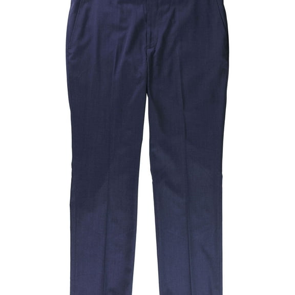 Kenneth Cole Mens Techni-Cole Dress Pants Slacks, Blue, 37W x 32L