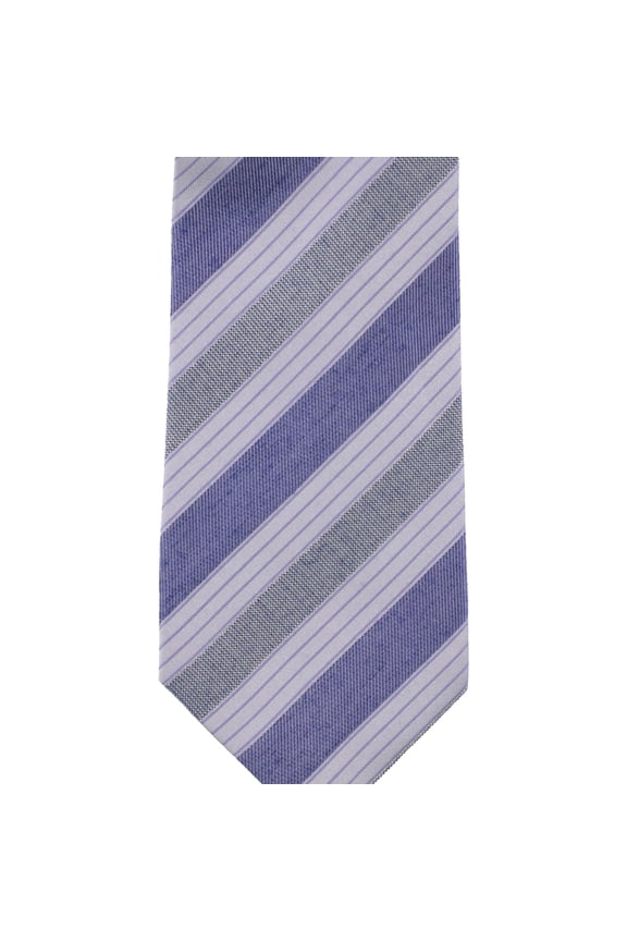 Mens Touch Stripe Self-tied Necktie, Purple, One Size