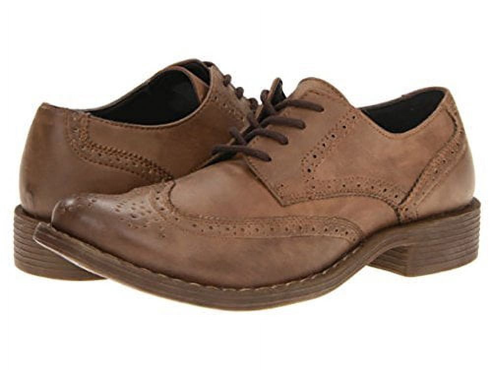 Kenneth Cole Brown Leather Oxford Shoes with Brogue Detailing Kenneth Cole Men main image 3