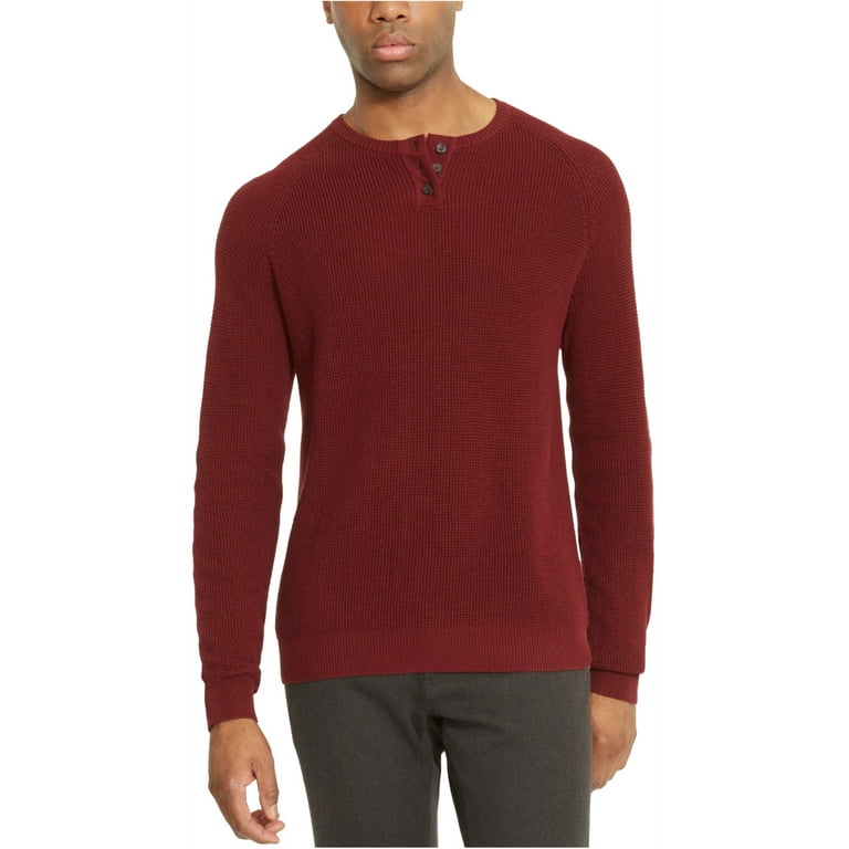Men's cotton deals henley sweater