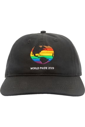 Mens World Pride 2019 Embroidered Graphic Ball Cap