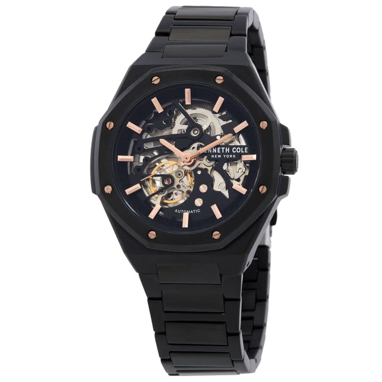 Kenneth Cole New York Automatic Skeleton Octagonal Men display picture 1