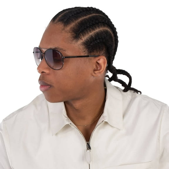 Kenneth Cole New York Brown Mirror Pilot Men's Sunglasses KC00033 02G 63