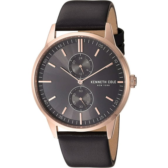 Kenneth Cole New York KC50562001 Men's Analog Watch Brown Leather Strap
