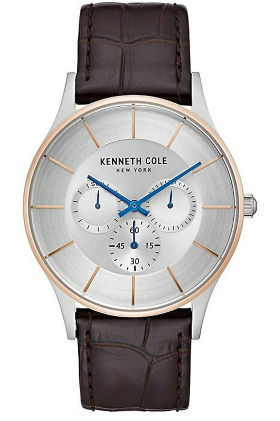 New York KC51040002 Multifunction Men's Watch Brown Leather Strap