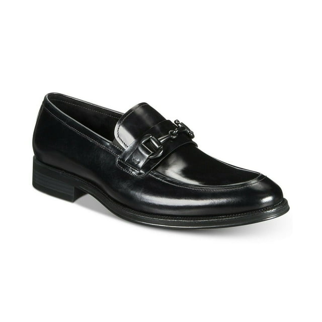 Kenneth Cole New York Men's Brock Bit Leather Loafers BLACK 7M B4HP MSRP $169