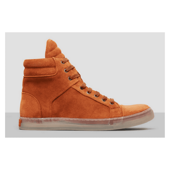 Kenneth Cole New York Men's Double Header Suede Sneaker, Rust,SIze 7 Med,$158