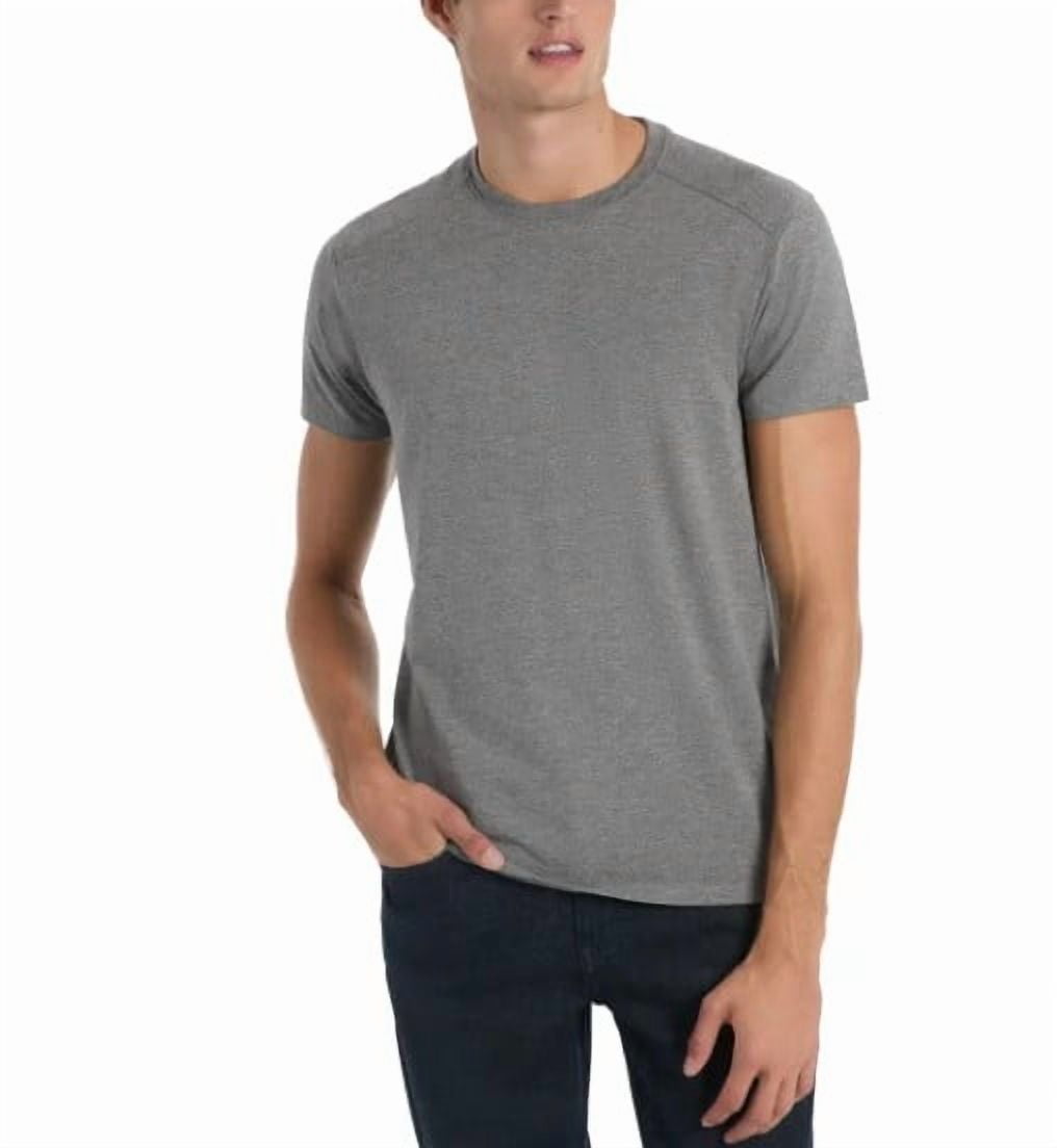 Kenneth Cole New York Men's Short Sleeve Dress T-Shirt (US, Alpha, Large, Regular, Regular, Gray)