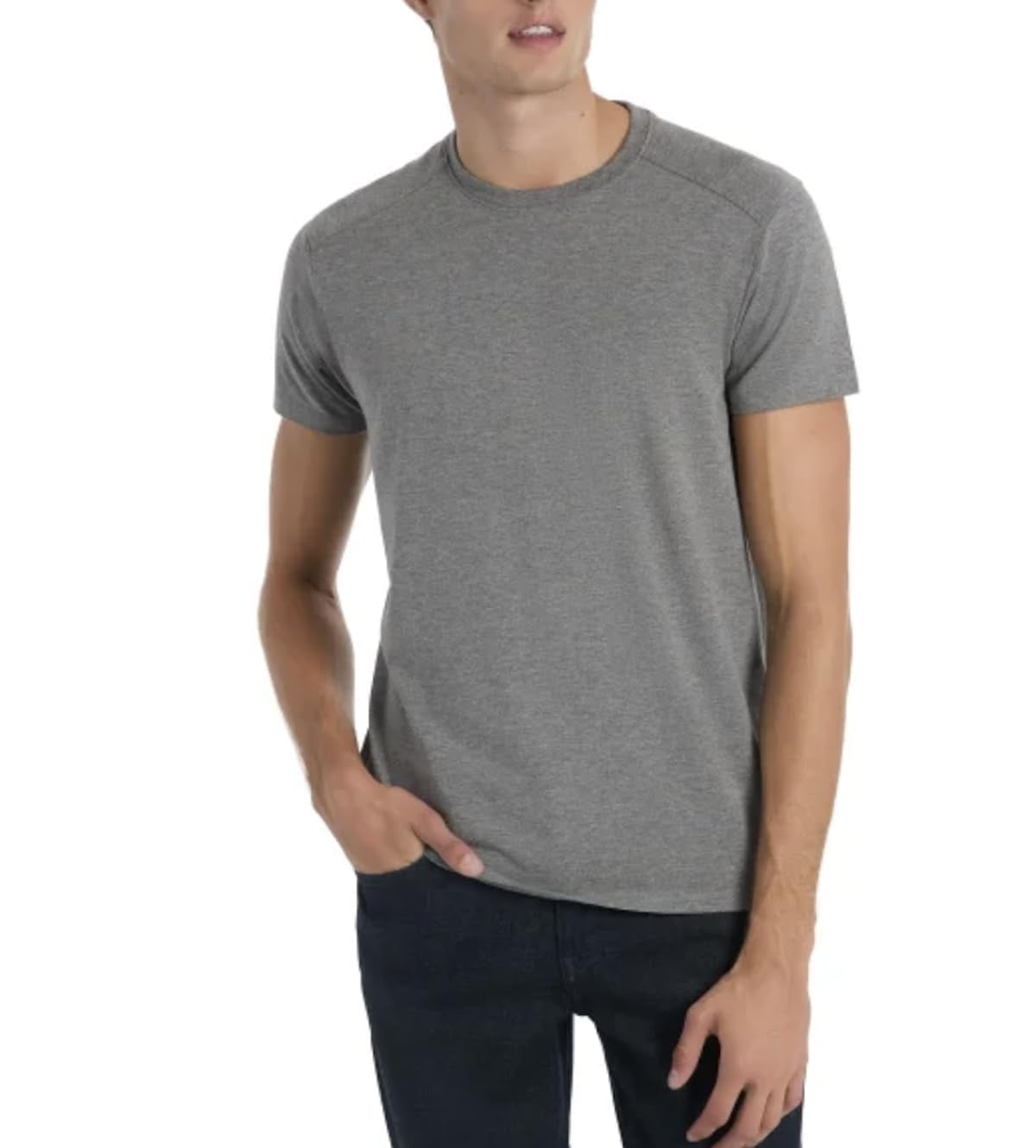 Kenneth Cole Men's 3-Pack V-Neck T-Shirts - Premium Cotton, White Basic Tees (Size L) - View #2