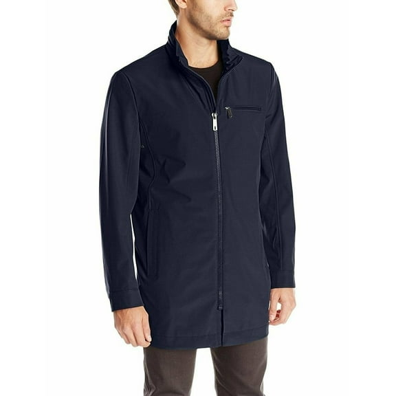 Kenneth Cole New York Men's Softshell Rain Jacket, navy, XX-Large