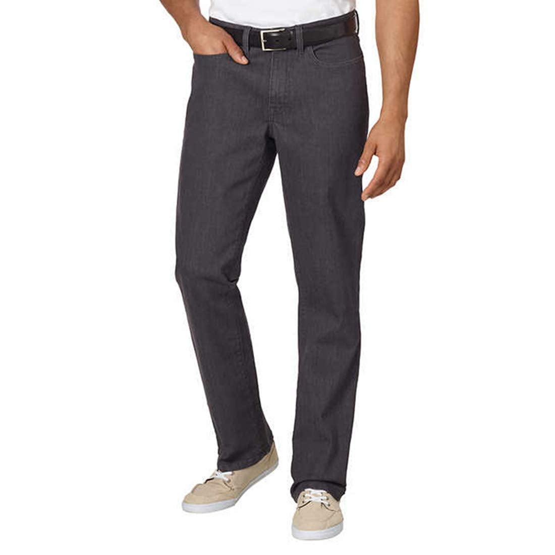 Pantalon ample rayé à taille haute en laine en blanc - Ralph Lauren Collection