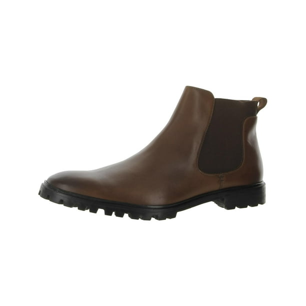 Kenneth Cole New York Mens Tully Lug Leather Pull On Chelsea Boots ...