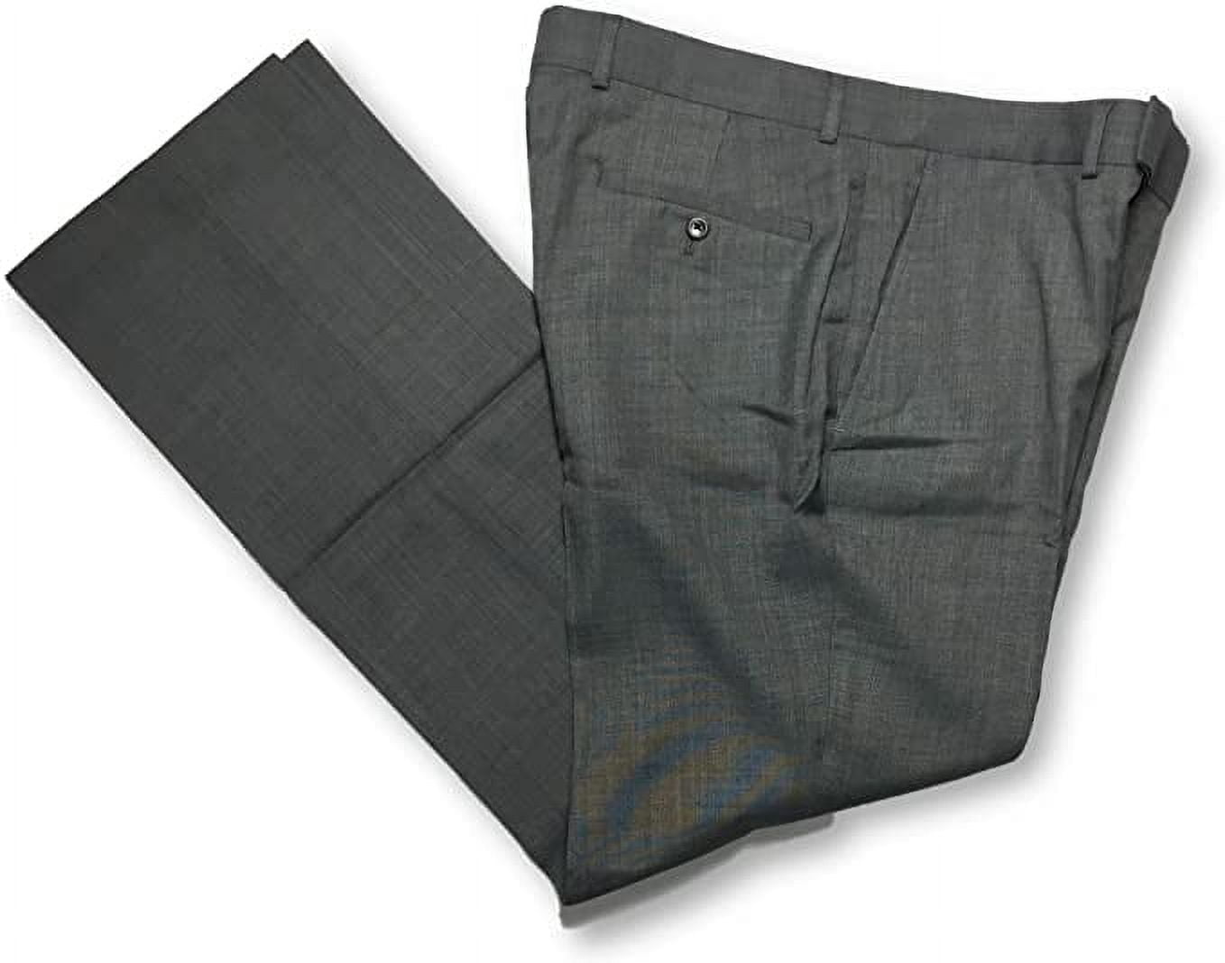 Wrinkle Resistant Work Pants Kenneth Cole Men's Slim Fit Dress Pants -  Stretch Waistband, Wrinkle-Resistant, Office Wear Mens Dress Pants Stretch