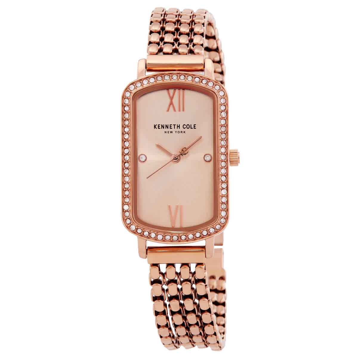 Kenneth Cole Ladies Watch Kenneth Cole Womens Watch 28mm Rose Gold Crystal Leather  main image 3