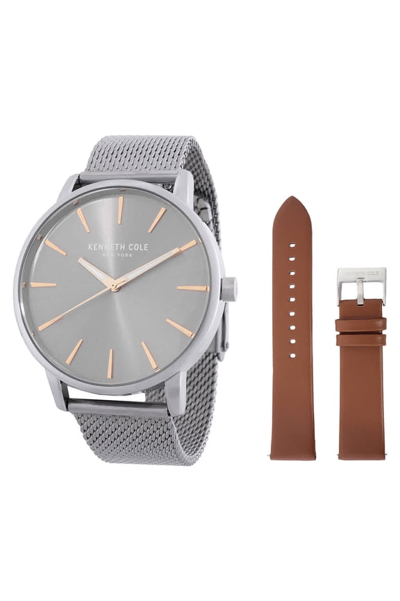 New York Quartz Silver Dial Watch KCWGG7006402