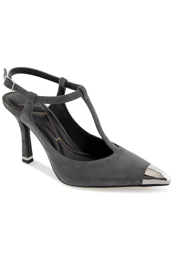 New York Romi T-Strap Suede Pump, 8.5