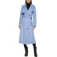 thumbnail image 1 of Kenneth Cole New York Women's 17QMW666 Full Length Button Fencer Coat with Belt - Ice Blue - 14, 1 of 4