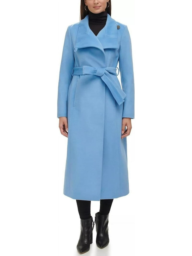 Kenneth Cole New York Women's Full Length Wool Jacket Maxi Coat