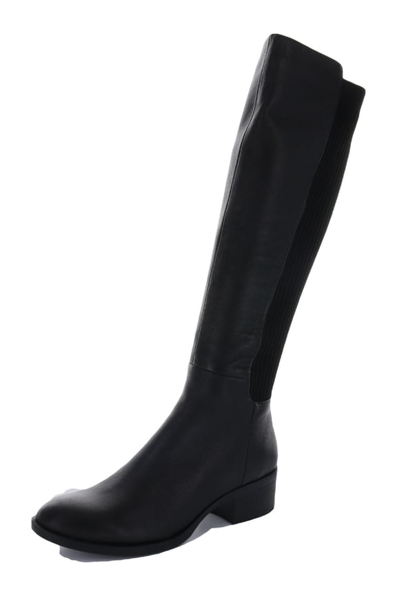 New York Womens Levon Leather Knee-High Riding Boots