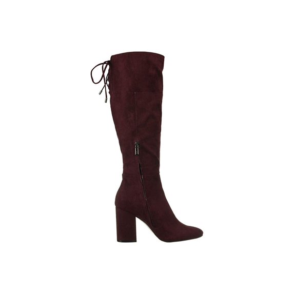 Kenneth Cole New York Women's Shoes Corie Lace Fabric Closed Toe Knee High Fashion Boots