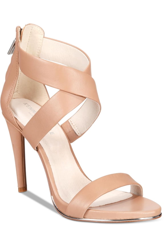 New York Womens Brooke Suede Cross Strappy Sandals