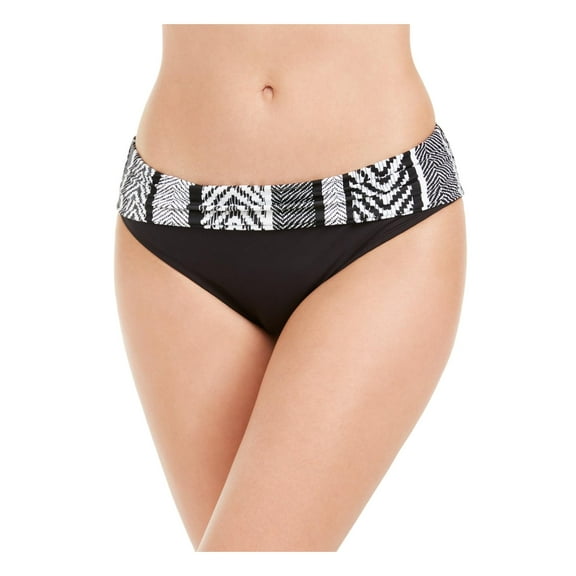 Kenneth Cole New York Women's Hipster Bikini Swimsuit, Black, Medium