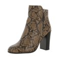 thumbnail image 1 of Kenneth Cole New York Womens Justin Leather Double Zipper Block Heel Boot, 1 of 2