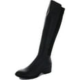 thumbnail image 1 of Kenneth Cole New York Womens Levon Leather Knee-High Riding Boots, 1 of 2