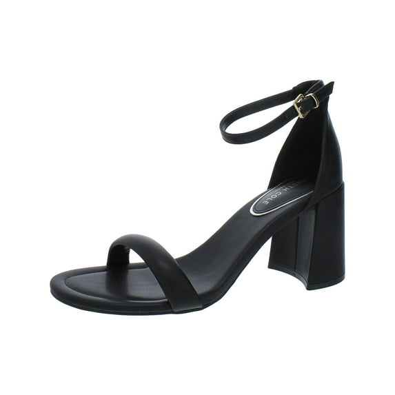 Kenneth Cole New York Womens Luisa Faux Leather Open Toe Pumps