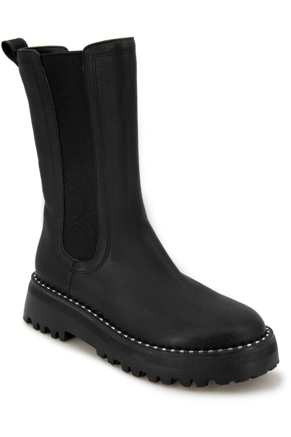New York Womens Radell Mid Calf Embellished Chelsea Boots