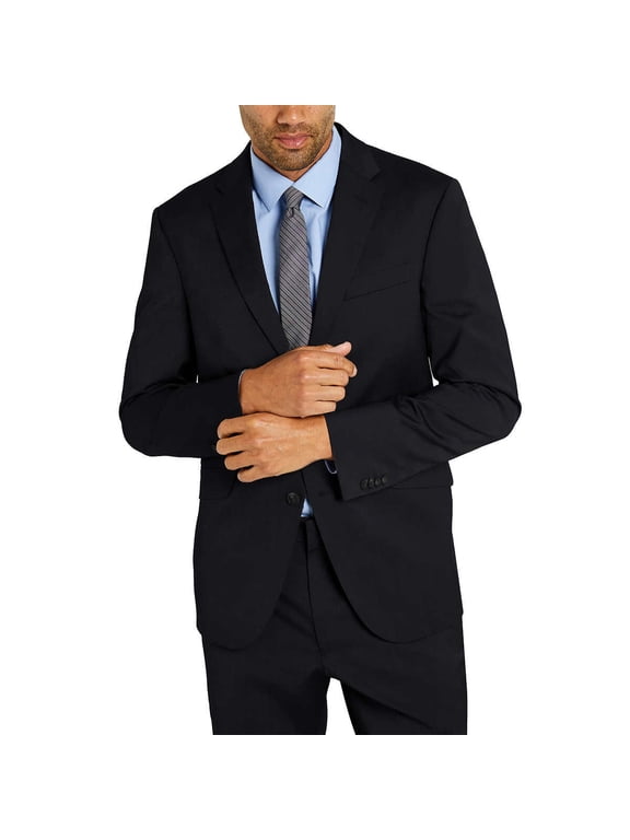 REACTION Men's Suit Jacket , Size 42 Short, Black