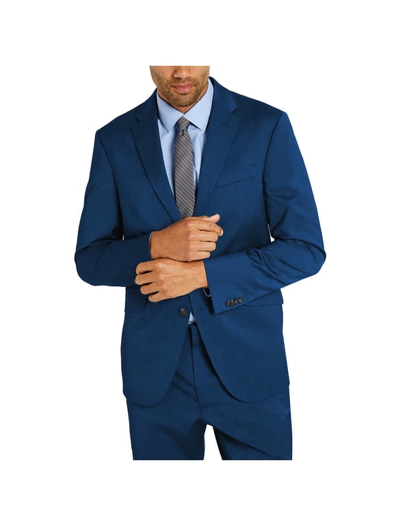 REACTION Men's Suit Jacket , Size 42 Short , Blue