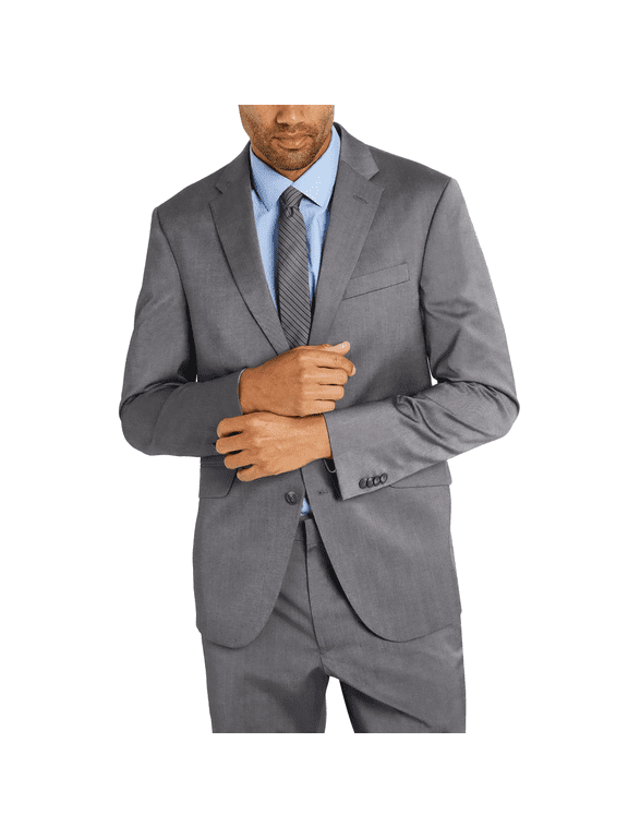 REACTION Men's Suit Jacket , Size 46 Reg , Gray