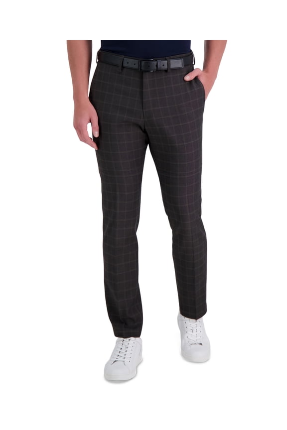 REACTION Mens Techni-Cole Performance Tech Pocket Slim Fit Dress Pant 38W x 32L Medium Grey