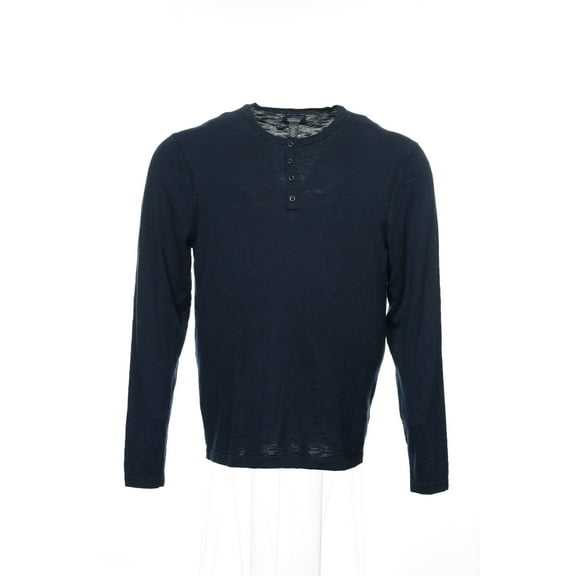 Kenneth Cole Reaction Blue Heather Henley Sweater , Size XLarge
