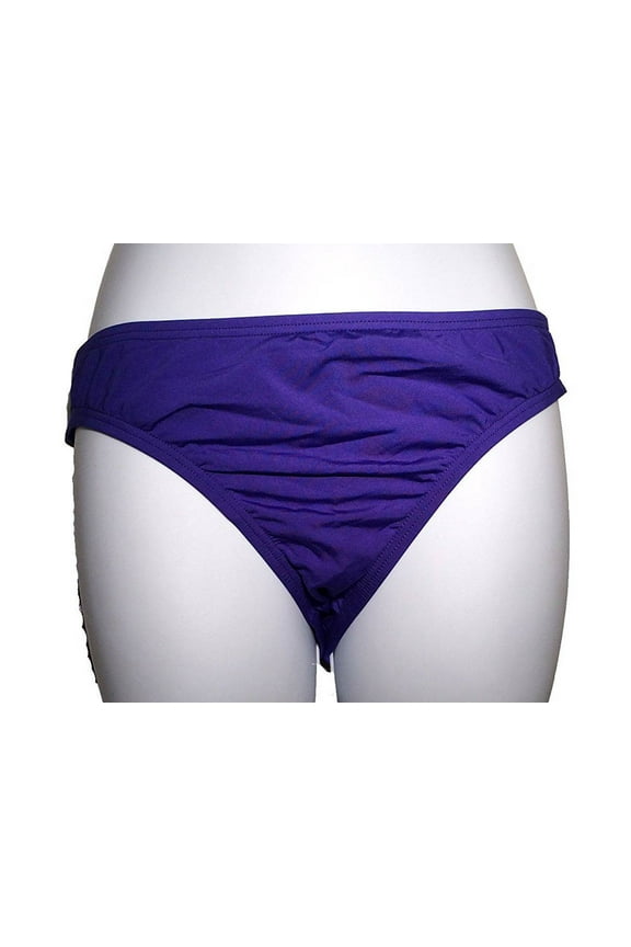 Reaction Classic Hi-cut Womens Hipster Swim Bottom Purple