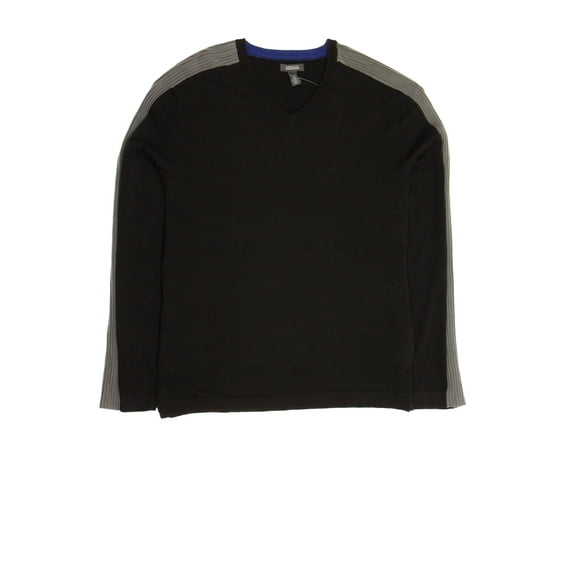 Kenneth Cole Reaction 'Give Me A V!' Black V-Neck Sweater, Size 2XLarge