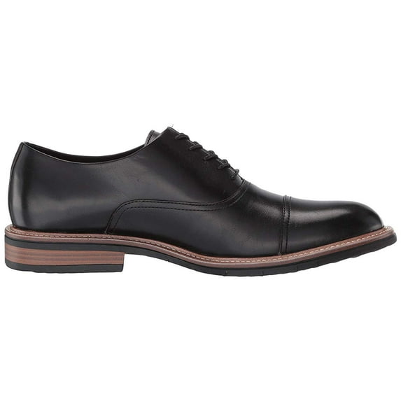 Kenneth Cole Reaction Klay Flex Lace-Up Leather Loafer, 8, Black