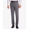 thumbnail image 1 of Kenneth Cole Reaction MEDIUM GREY Men's Modern-Fit Micro-Check Pants, US 36x30, 1 of 3