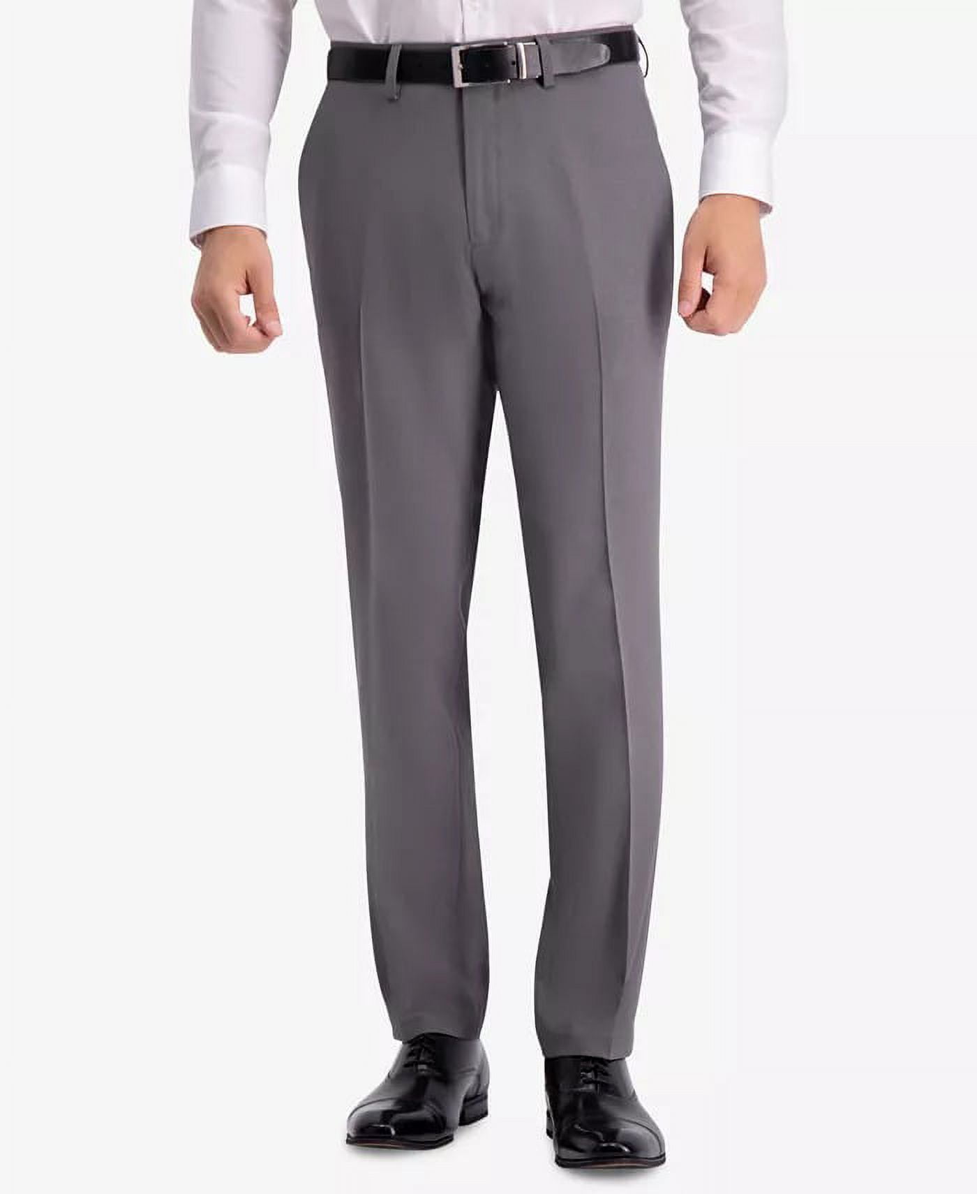 slim fit dress slacks Kenneth Cole Reaction Men's Modern-Fit Micro-Check Dress Pants main image 1