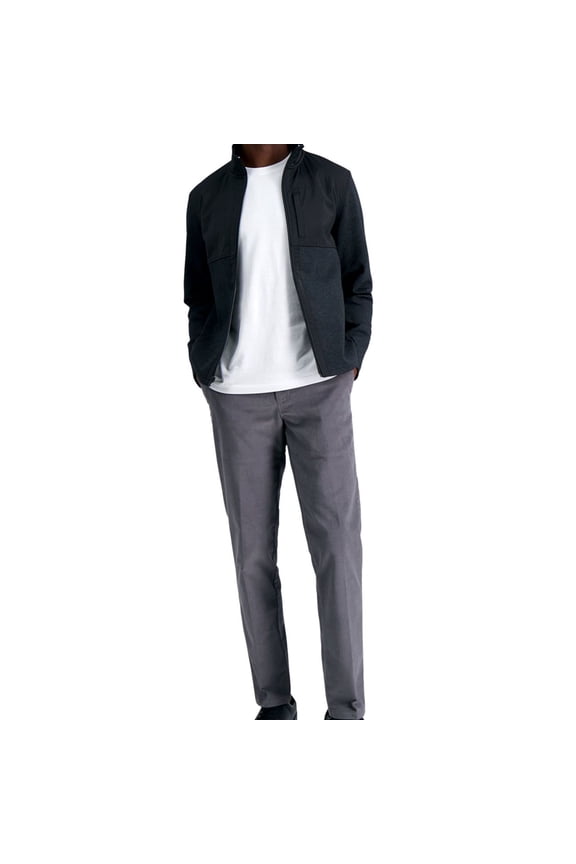 Reaction Men Slim-Fit Stretch Corduroy Pants B4HP (Gray,32,30 in)