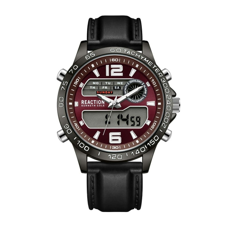 Kenneth Cole Reaction Men s Analog Digital Watch Silicone Strap KRWGP2184105