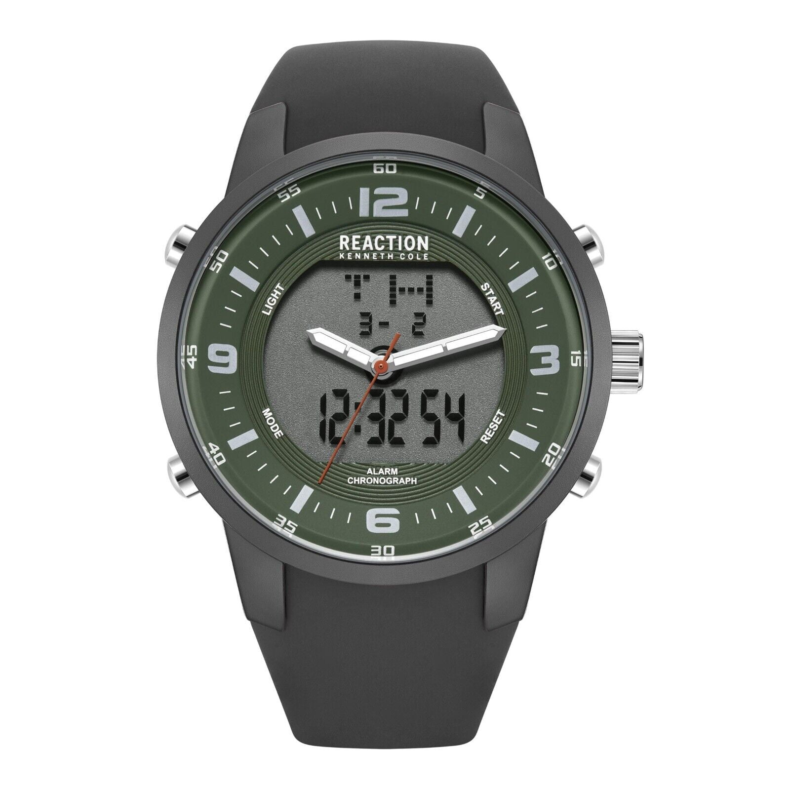 Kenneth Cole Reaction Men s Analog Digital Watch Silicone Strap KRWGP2188102 Walmart