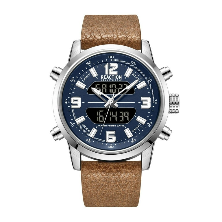 Kenneth cole reaction watch leather strap hotsell